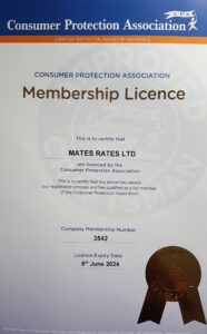 consumer protection association certificate